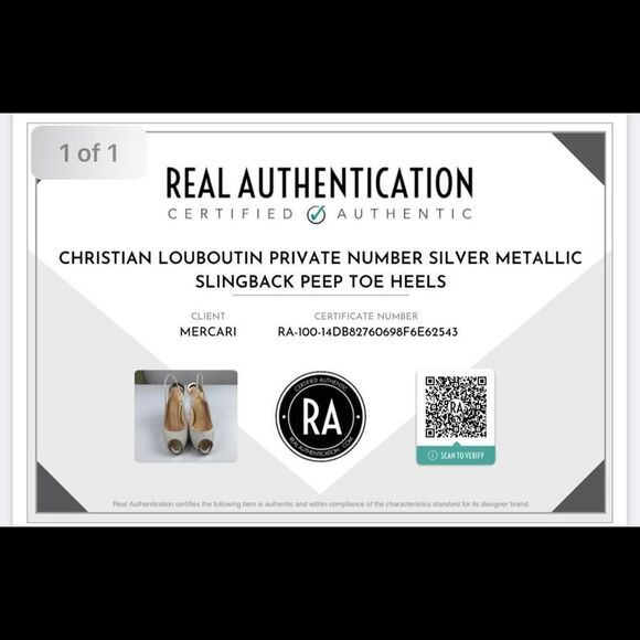 Christian Louboutin Private Number 120 Glitter Luminor Slingback Peep Toe Heels - Picture 12 of 13